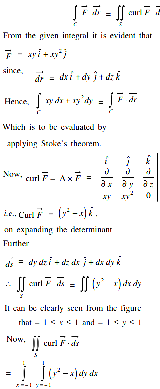 Evaluate Cxydx Xy 2dy By Stoke S Theorem Where C Is The Square In The X Y Plane Sarthaks Econnect Largest Online Education Community