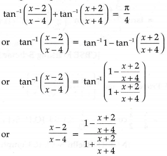 If Tan 1 X 2 X 4 Tan 1 X 2 X 4 P 4 Find The Values Of X Sarthaks Econnect Largest Online Education Community