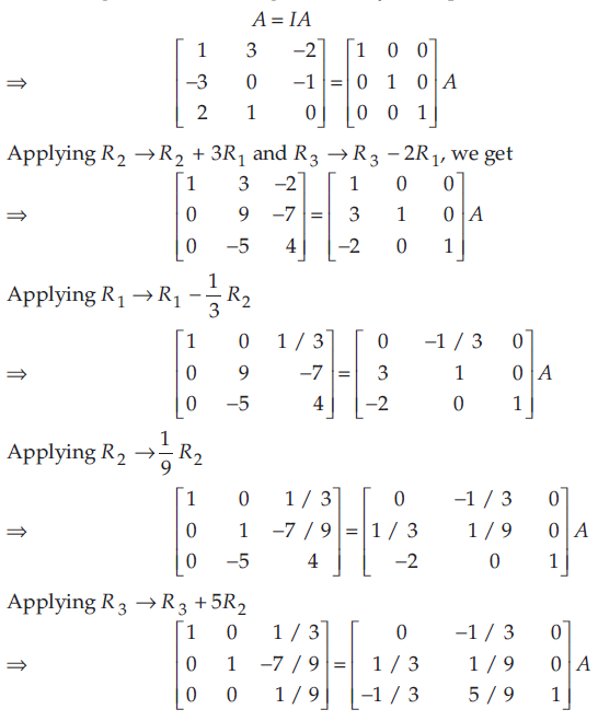 Using elementary transformations, find the inverse of the matrix ((1,3