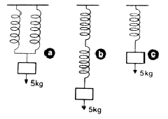 Two identical springs, each of sprin