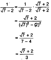 The Number Obtained On Rationalising The Denominator Of 1 7 2 Is A 7 2 3 B 7 2 3 C 7 2 5 D 7 2 45 Sarthaks Econnect Largest Online Education Community