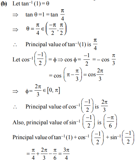 Principal Value Of Tan 1 1 Cos 1 1 2 Sin 1 1 2 Is Equal To A 2p 3 B 3p 4 C P 2 D 6p Sarthaks Econnect Largest Online Education Community