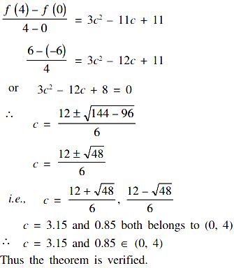 Verify Lagrange S Mean Value Theorem For The Following Functions I F X X 1 X 2 X 3 In 0 4 Sarthaks Econnect Largest Online Education Community