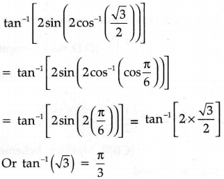 Write The Value Of Tan 1 2sin 2cos 1 3 2 Sarthaks Econnect Largest Online Education Community