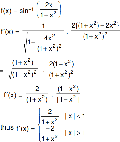 If F X Sin 1 2x 1 X 2 Then Find I F 2 Ii F 1 2 Iii F 1 Sarthaks Econnect Largest Online Education Community