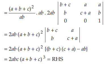 Using Properties Of Determinants Show The Following B C 2 Ab Ca Ab A C 2 Ac A B 2 2abc A B C 3 Sarthaks Econnect Largest Online Education Community