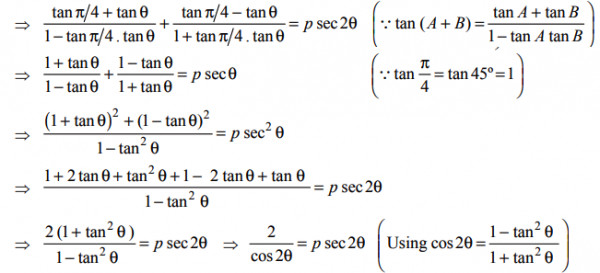 If Tan P 4 8 Tan P 4 8 P Sec 28 Then Find The Value Of P Sarthaks Econnect Largest Online Education Community