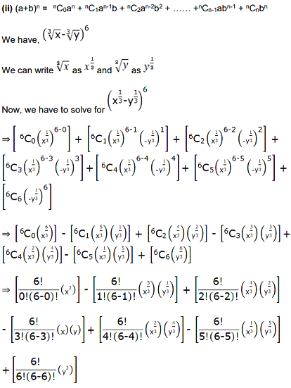 Using Binomial Theorem Expand Each Of The Following 3 X 3 Y 6 Sarthaks Econnect Largest Online Education Community