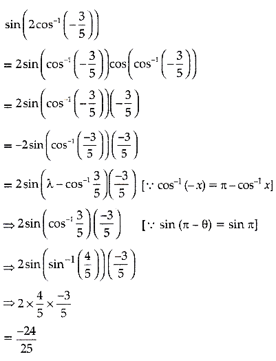 Evaluate Sin 2 Cos 1 3 5 Sarthaks Econnect Largest Online Education Community