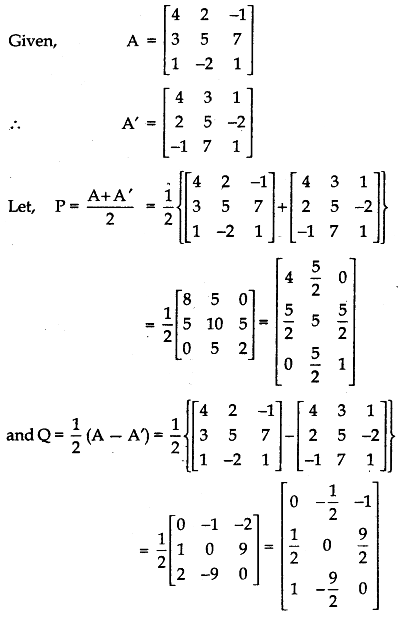 skew-symmetric matrices