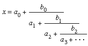 Continued fraction