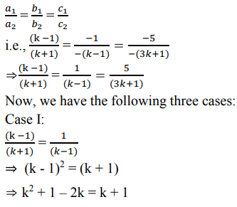 Find The Value Of K For Which The System Of Linear Equations Has An Infinite Number Of Solutions K 1 X Y 5 Sarthaks Econnect Largest Online Education Community