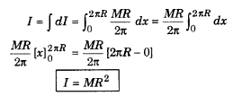 Moment of inertia of the whole ring