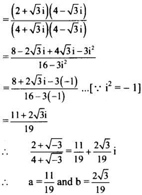 Express The Following In The Form Of A Ib A B R I 1 State The Values Of A And B 2 3 4 3 Sarthaks Econnect Largest Online Education Community