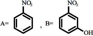 Identify A and B in reaction sequence