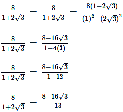 Rationalize the denominator