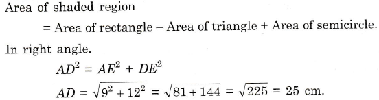 In Fig. 12.53, from a rectangular region ABCD with AB = 20cm, a right ...