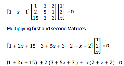 Multiplying first and second Matrices