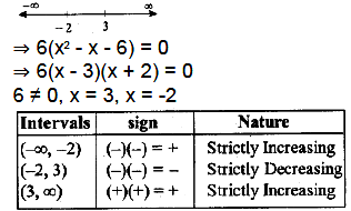 Ex 6.2, 5 - Find intervals where f(x) = 2x^3 - 3x^2 - 36x + 7 is stric