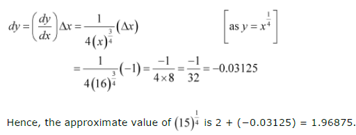 Using Differentials Find The Approximate Value Of Each Of The Following Up To 3 Places Of 4365