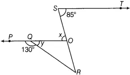 In Fig Pq St Then The Value Of X Y Is A 125 B 135 C 145 D 1 Sarthaks Econnect Largest Online Education Community