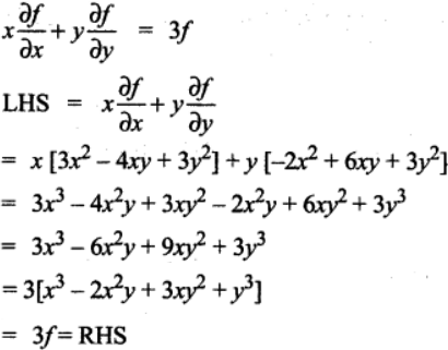 Prove That F X Y X 3 2x 2y 3xy 2 Y 3 Is Homogeneous What Is The Degree Verify Euler S Theorem For F Sarthaks Econnect Largest Online Education Community