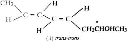 Since the compound has two dissimilarly substituted double bonds, the number of geometrical isomers will be