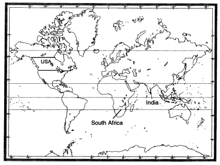 Locate the following in the given World map. - Sarthaks eConnect ...