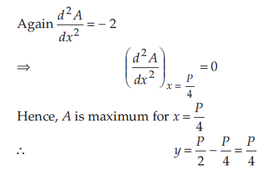 Show That Of All The Rectangles With A Given Perimeter The Square Has The Largest Area Sarthaks Econnect Largest Online Education Munity