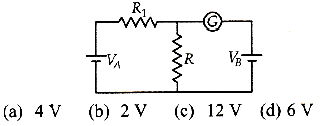 In The Circuit Shown The Cells A And B Have Negligible Resistances For Va 12 V R1 500 W And R 100 W Sarthaks Econnect Largest Online Education Community