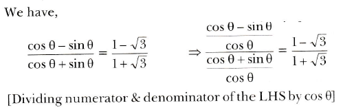 Find An Acute Angle 8 When Cos8 Sin8 Cos8 Sin8 1 3 1 3 Sarthaks Econnect Largest Online Education Community