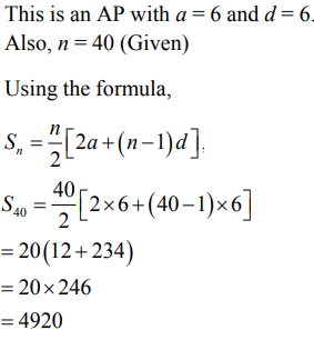 The sum of first 40 positive integers divisible by 6 is (a) 2460 (b ...