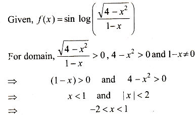 If F X Sin Log 4 X 2 1 X Then The Domain Of F X Is Sarthaks Econnect Largest Online Education Community