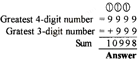 Find out the sum of the greatest 4-digit number and the greatest 3 ...