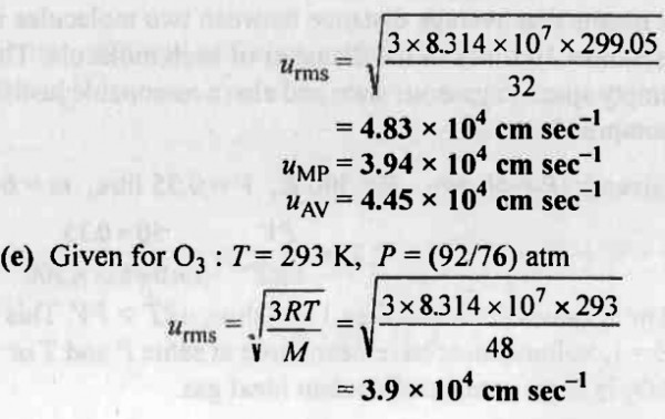 Calculate Root Mean Square Speed Most Probable Speed And Average Speed Of Sarthaks Econnect Largest Online Education Community