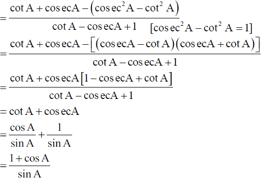 Prove Cotacoseca 1cota Coseca1 1cosasina Sarthaks Econnect Largest Online 