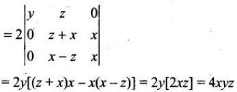 Using The Proprties Of Determinants Prove That Y Z Z Y Z Z X X Y X X Y 4xyz Sarthaks Econnect Largest Online Education Community