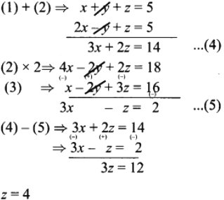 Solve The Following System Of Linear Equations In Three Variables I X Y Z 5 2x Y Z 9 X 2y 3z 16 Sarthaks Econnect Largest Online Education Community