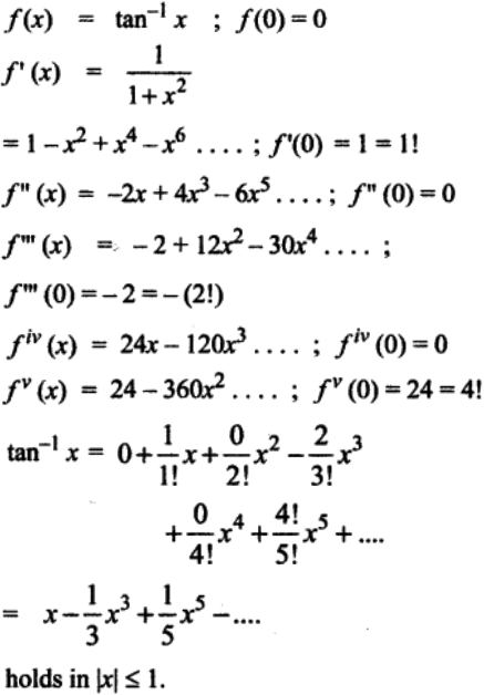 Write The Maclaurin Series Expansion Of The Following Functions I E X Ii Sin X Iii Cos X Iv Log 1 X 1 X 1 Sarthaks Econnect Largest Online Education Community