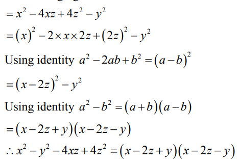 Factorize X 2 Y 2 4xz 4z 2 Sarthaks Econnect Largest Online Education Community