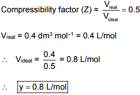 The compression factor (compressibility factor) for one mole of a van der  Waals' gas - Sarthaks eConnect