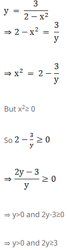 Find The Range Of The Function F X 3 2 X 2 Sarthaks Econnect Largest Online Education Community