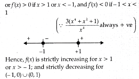 Determine For What Values Of X The Function F X X 3 1 X 3 X 0 Is Strictly Increasing Or Strictly Decreasing Sarthaks Econnect Largest Online Education Community