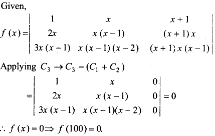 If F X 1 X X 1 2x X X 1 X 1 X 3x X 1 X X 1 X 2 X 1 X X 1 Then F 100 Is Equal To Sarthaks Econnect Largest Online Education Community