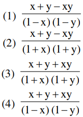 If X 1 Y 1 And X Y Then The Sum To Infinity Of The Following Series Sarthaks Econnect Largest Online Education Community