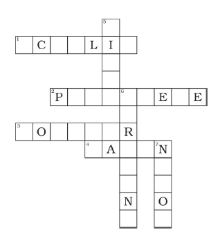 Complete the crossword given below with the help of clues Sarthaks