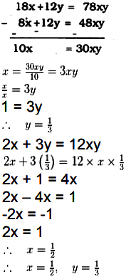 Solve The Following Pairs Of Equations By Reducing Them To A Pair Of Linear Equations I 1 2x 1 3y 2 Sarthaks Econnect Largest Online Education Community