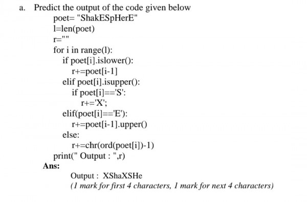 Output Based Python Needed Just Explanation Sarthaks Econnect Largest Online Education Community 3792