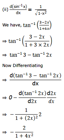 Differentiate The Following W R T X Tan 1 3 2x 1 6x Maths Pyranic