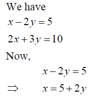 Solve The Following Systems Of Equations Graphically X 2y 5 2x 3y 10 Sarthaks Econnect Largest Online Education Community